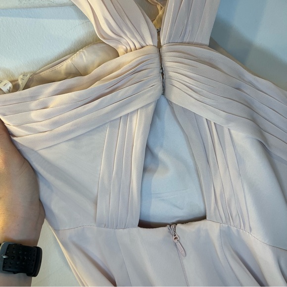 Light Pink Floor Length Azazie Dress with Slit ! - Picture 5 of 8